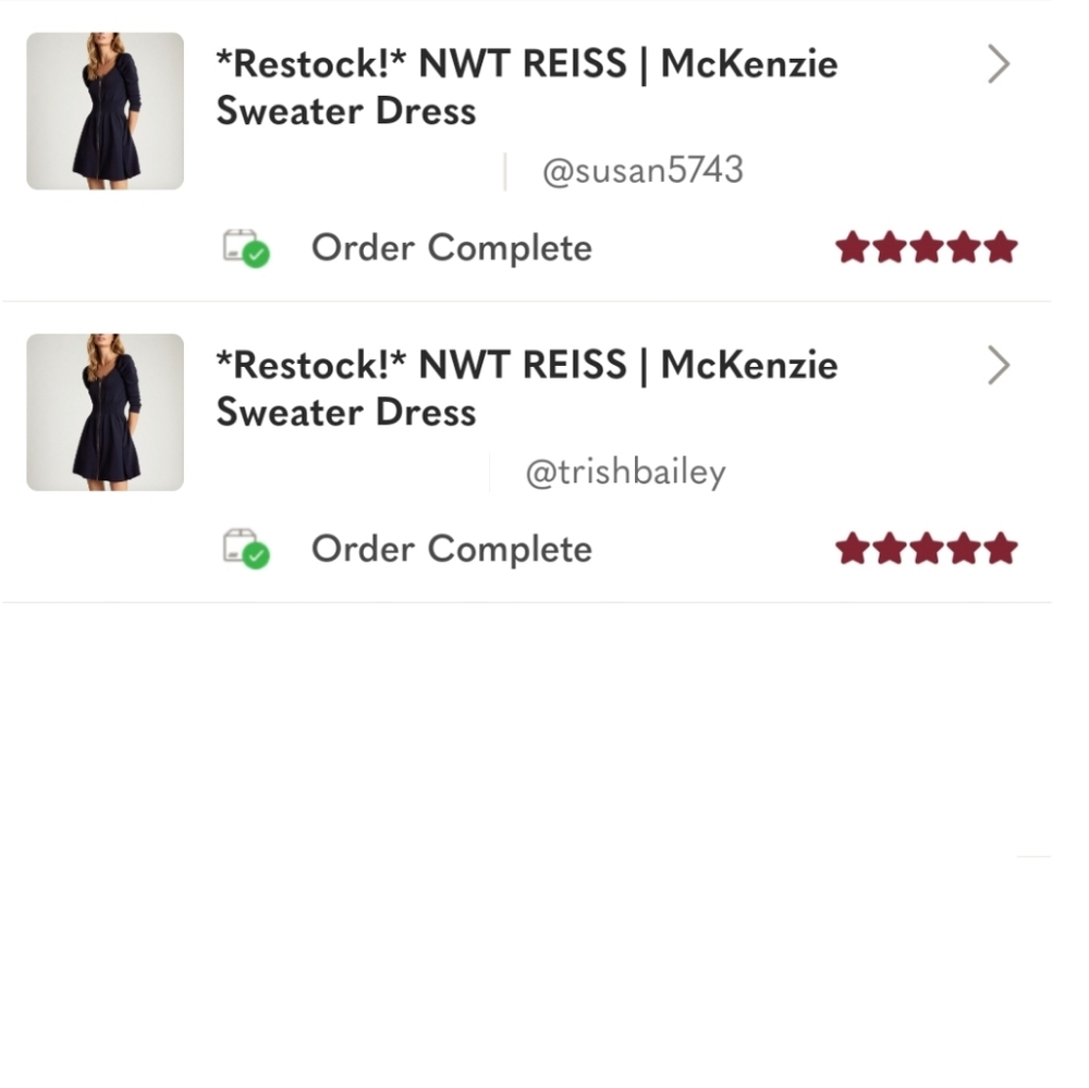 *Restock!* NWT REISS | McKenzie Sweater Dress - Picture 8 of 8